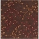preview thumbnail 177 of 196, Sakura Handmade Transitional Floral Wool Area Rug 4' Square/Surplus - Brown - Square/Runner