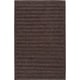 preview thumbnail 2 of 4, Hand-crafted Solid Brown Baham Wool Area Rug - 8' x 10' - 8' x 10'