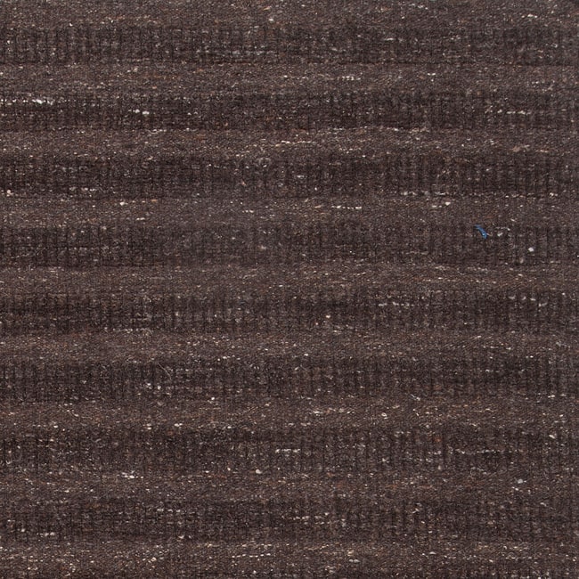 Hand-crafted Solid Brown Baham Wool Area Rug - 8' x 10' - 8' x 10'