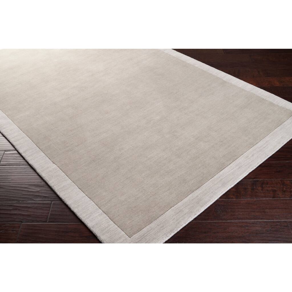 Hand-tufted Gray Madison Square Wool Area Rug - 2'6" x 8' Runner - 2'6" x 8' Runner