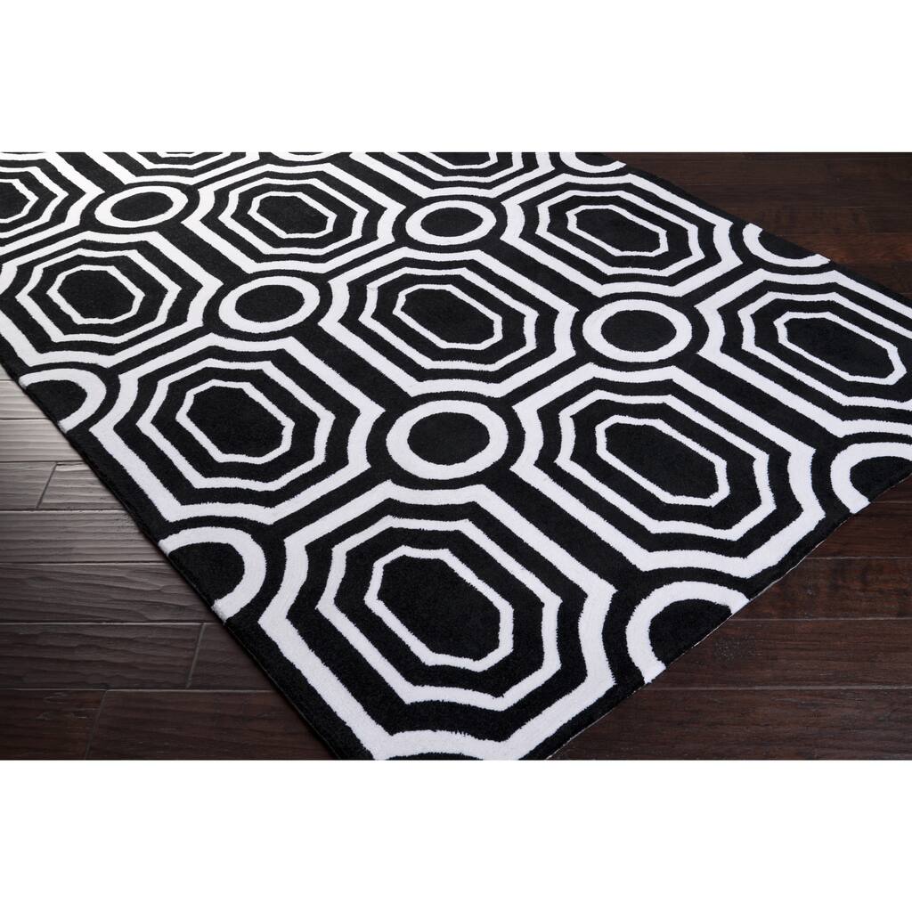 Hand-tufted Black Hudson Park Area Rug - 8' x 10'