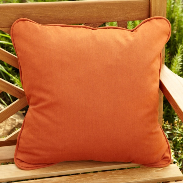 Sunbrella 2pc Outdoor Deep Seat Pillow And Cushion Set Rust Orange : Target