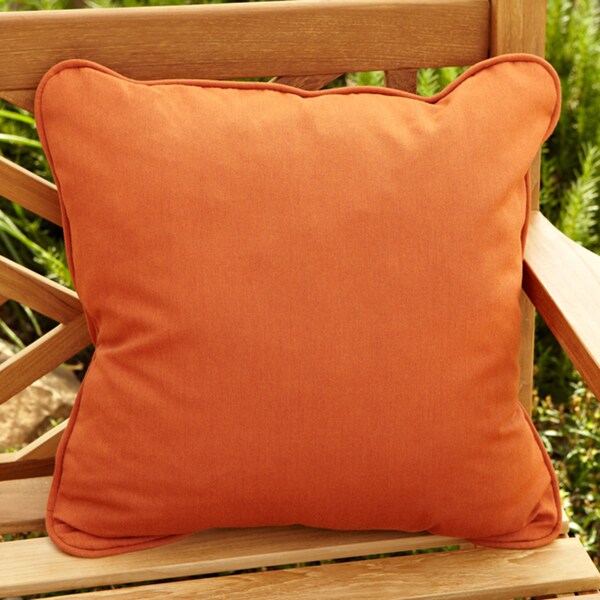 Sunbrella 2pc Outdoor Deep Seat Pillow And Cushion Set Rust Orange : Target