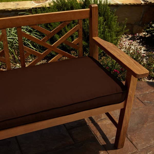 Clara Brown 48-inch Indoor/ Outdoor Sunbrella Bench Cushion - Overstock ...