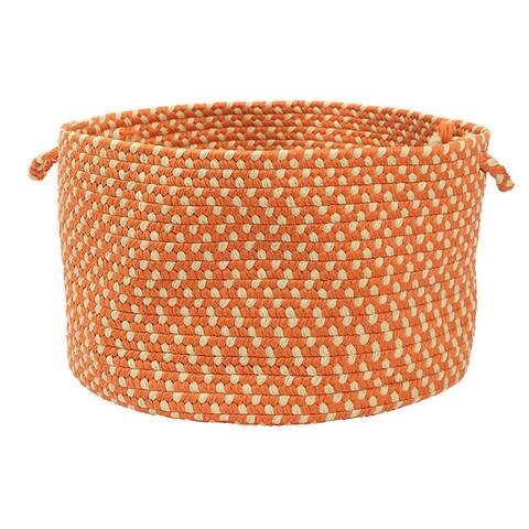 Color Market Orange Colored Basket - 18 in L x 18 in W x 10 in H