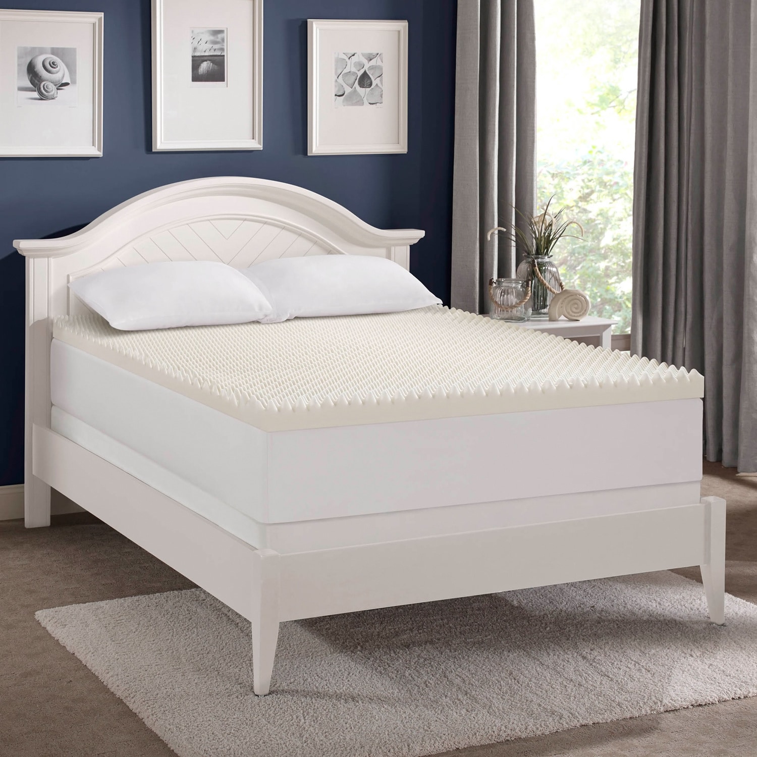 Bodipedic Essentials 3 inch Memory Foam Wave Mattress Topper