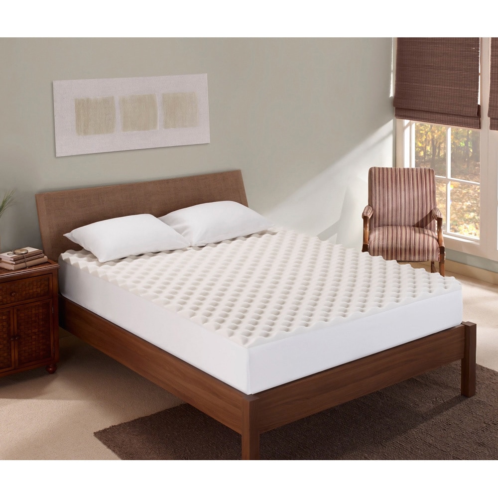 Bodipedic Essentials 2 inch Memory Foam Wave Mattress Topper