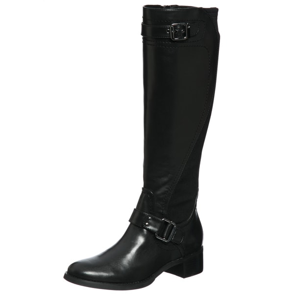 Etienne Aigner Women's 'Captain' Black Riding Boots - 14258616 ...