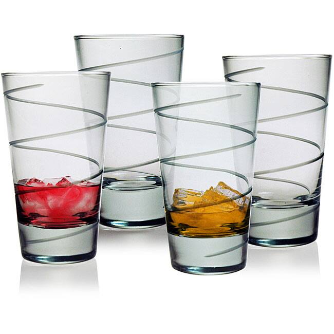Spiral Collection Hiball Glasses (Set of 4)