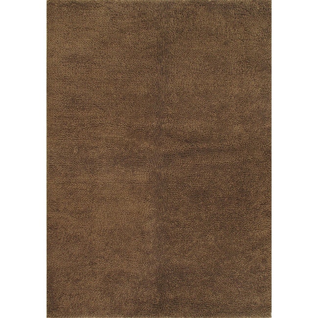 Hand knotted Casablanca Retro Grey Rug (55 X 78)