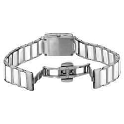Akribos XXIV Women's Rectangular Ceramic Japanese Quartz Bracelet Watch