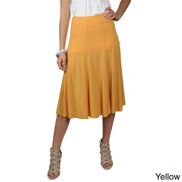 Journee Collection Womens A line High Waist Banded Skirt