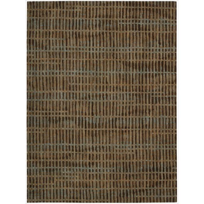 Nourison Calvin Klein Home Loom Select Brown Rug (56 X 75)