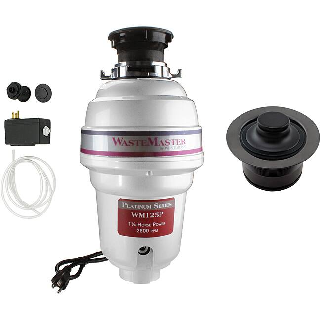 WasteMaster WM125P_1_62 1/4 HP Garbage Disposal with Air Switch/ Flange Kit