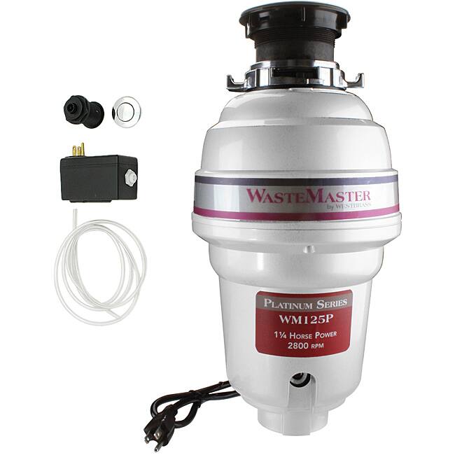 WasteMaster WM125P_26 1/4 HP Food Waste/ Garbage Disposal with Air Switch Kit