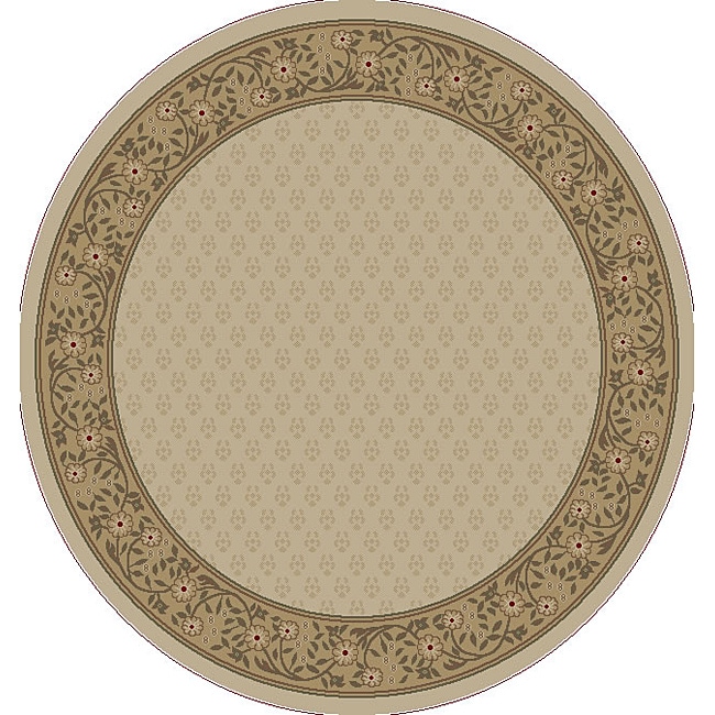 Terrazzo Ivory Area Rug (5 3 Round)