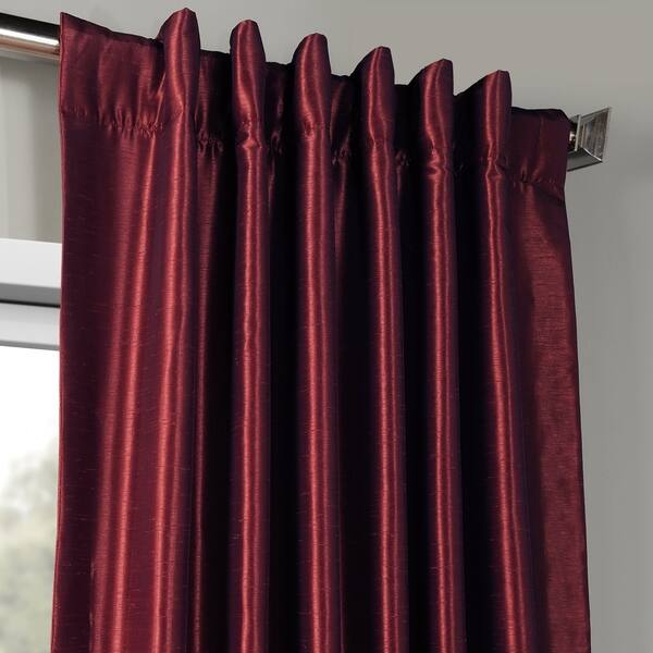 Shop Exclusive Fabrics Mulberry Vintage Faux Dupioni Silk Curtain