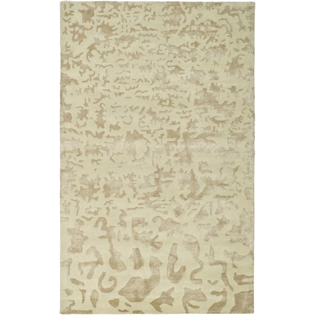 Handmade Soho Ivory New Zealand Wool Rug (6 X 9)