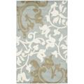 Safavieh Handmade Silhouettes Blue/Grey New Zealand Wool Rug - 8'3 x 11'