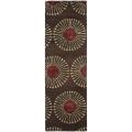 Safavieh Handmade Soho Zen Coffee/ Brown New Zealand Wool Runner - 2'6 x 12'