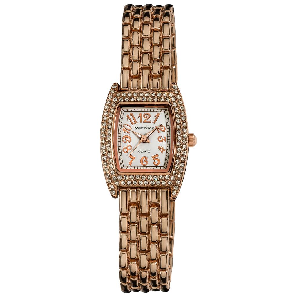 Vernier Women's Rose-Tone Classic Feminine Quartz Watch