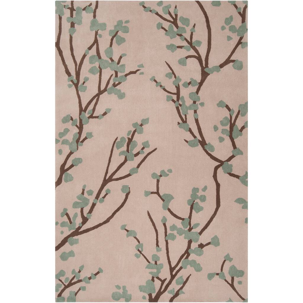 Hand-tufted Green Hudson Park Area Rug - 3'3" x 5'3"