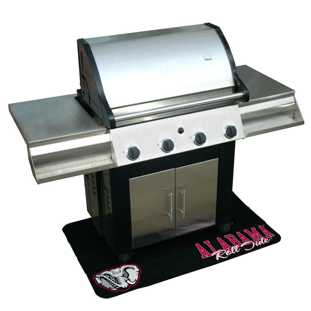 Alabama Crimson Tide Grill Mat - Silver
