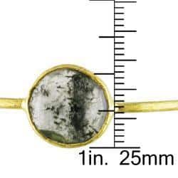 Miadora Yellow-Plated Silver 16Ct TGW Gemstone Bracelet (7-Inch)