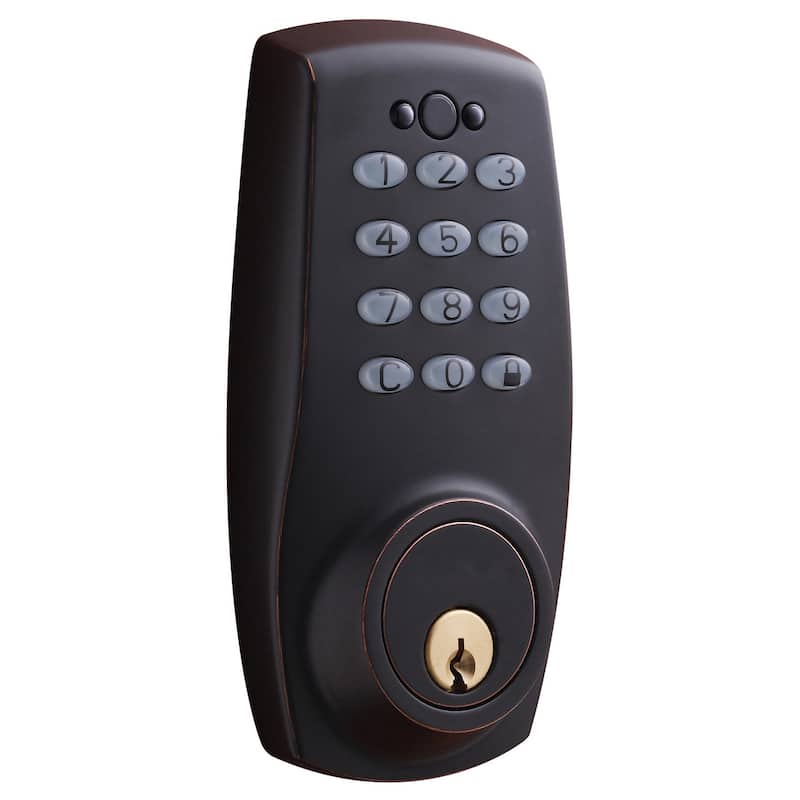 Sure-Loc Electronic Keypad Deadbolt Lock - Brown