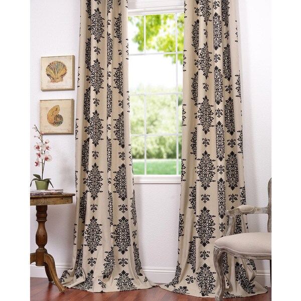 Exclusive Fabrics Jakarta Printed Cotton 96-inch Curtain Panel