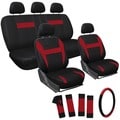 Oxgord Red 17-piece Universal Automotive Car Seat Cover Set