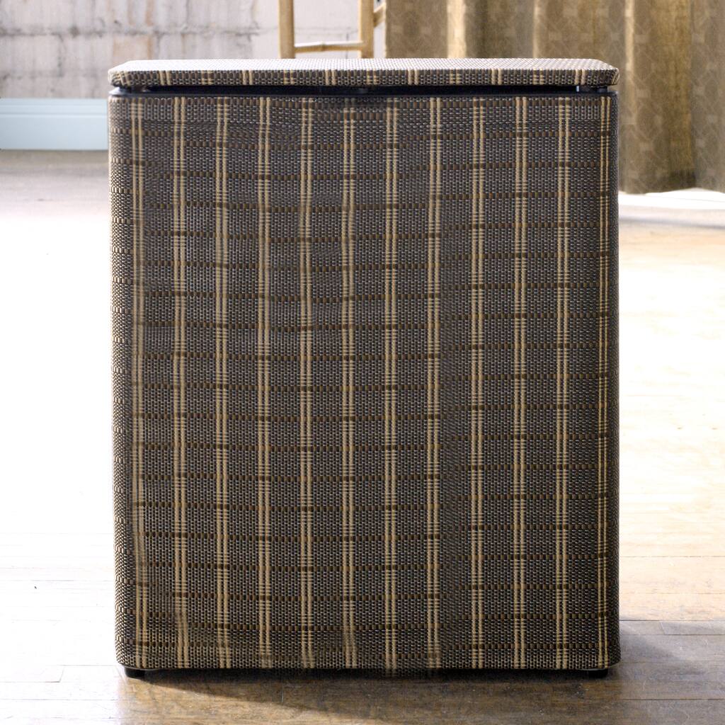 1530 LaMont Home Black/ Brown Barton Upright Hamper