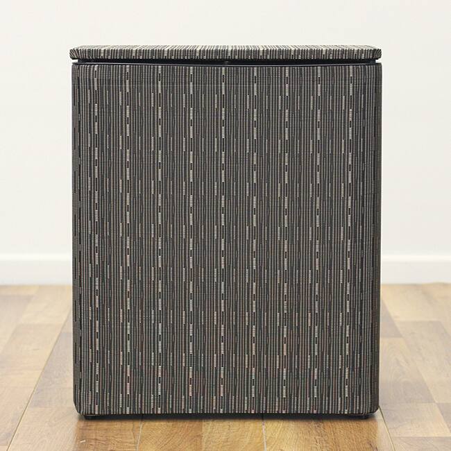 Black Caprina Upright Hamper 1530