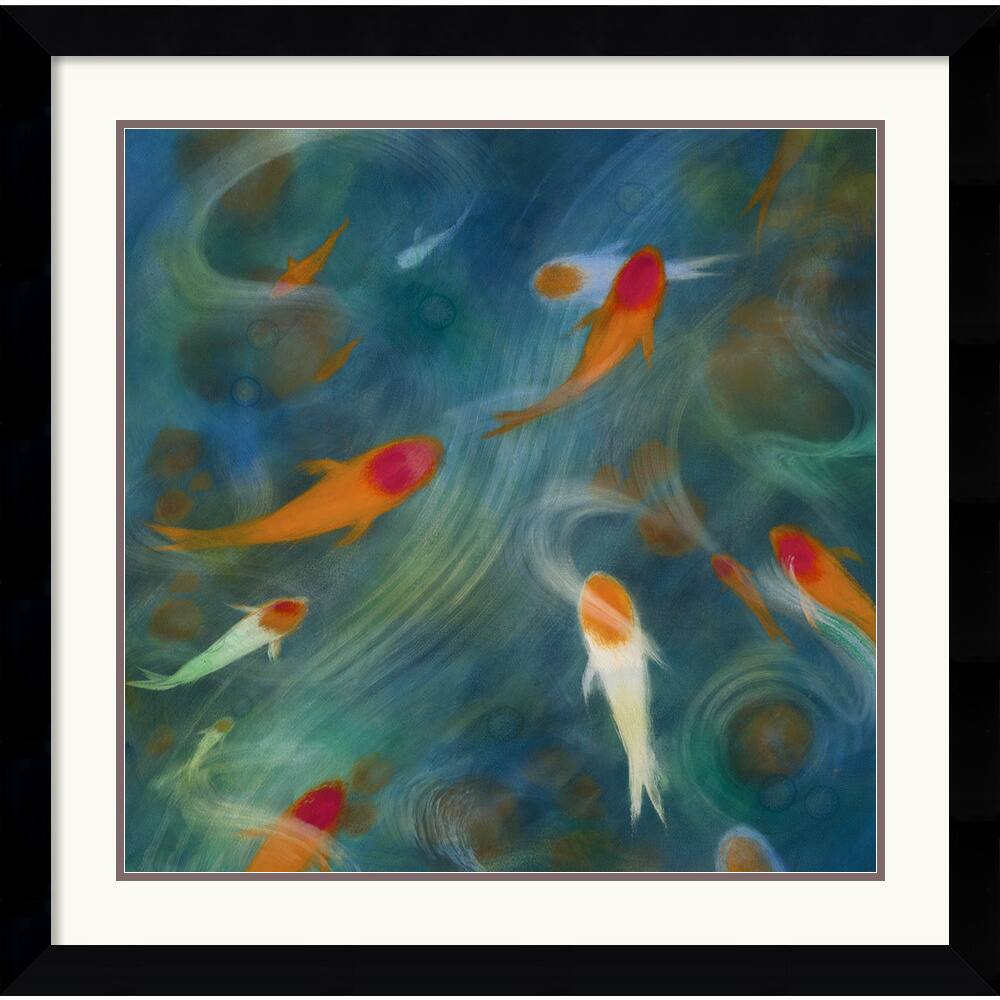 Lun Tse 'Koi Zen 1' Framed Art Print