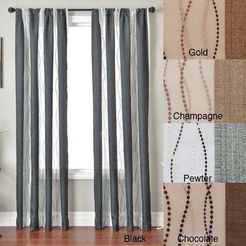 Softline Vastitude Stripe Rod Pocket 96-inch Curtain Panel - 50 x 96