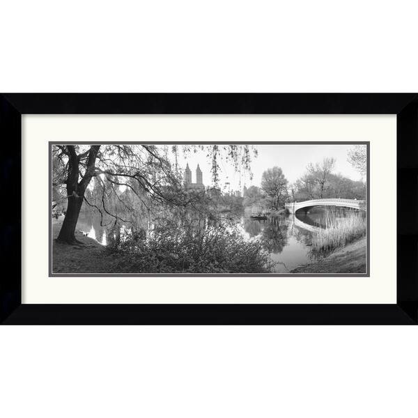 Bruce Davidson 'The Lake and Bow Bridge, Central Park, 1992' Framed Art ...