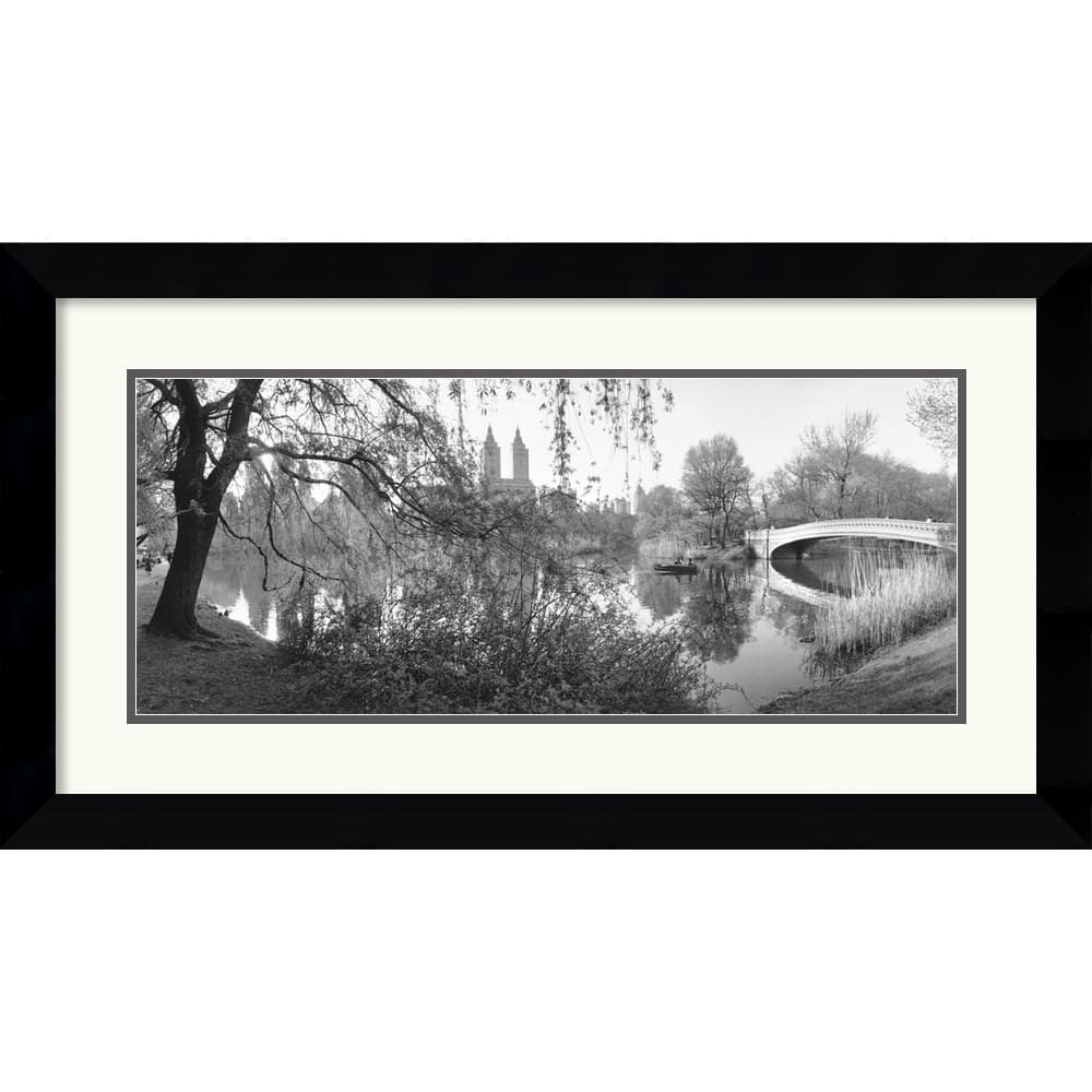 Bruce Davidson 'The Lake and Bow Bridge, Central Park, 1992' Framed Art Print