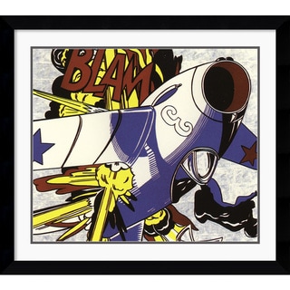 Roy Lichtenstein 'Blam' Framed Art Print - Bed Bath & Beyond - 6716267