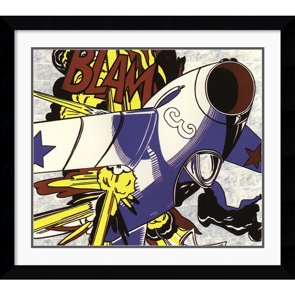 Roy Lichtenstein 'Blam' Framed Art Print - Overstock - 6716267