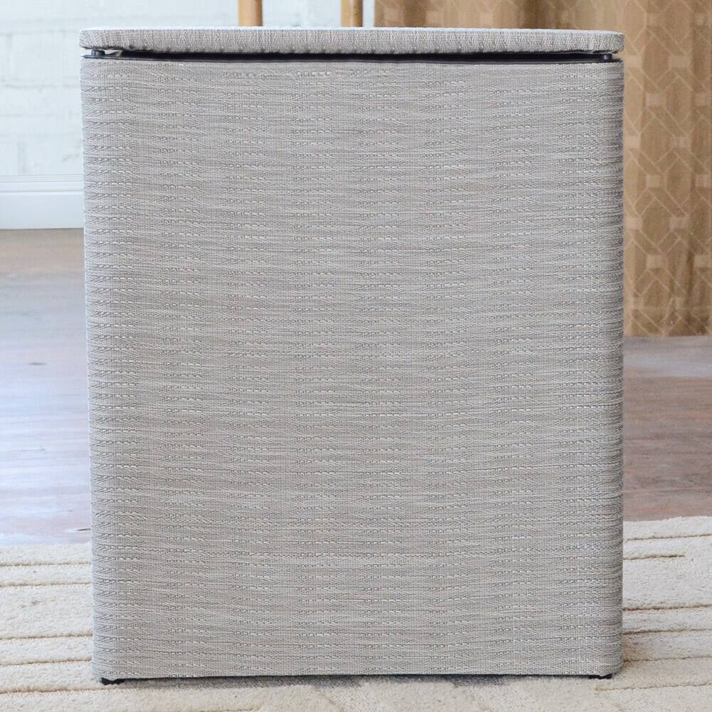 1530 LaMont Home Taupe Aiden Upright Hamper