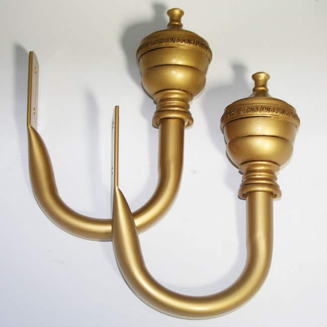 Lewis Royal Antique Gold Curtain Holdbacks (Set of 2)