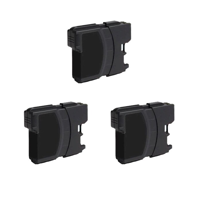 Brother LC61 Compatible Black Ink Cartridge (Pack of 3)