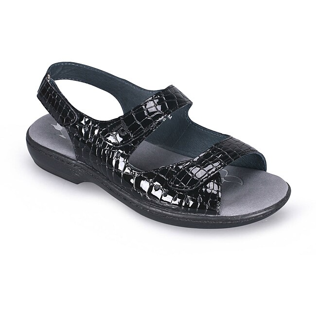 Propet Women's 'Trinidad' Black Sandals - 14266042 - Overstock.com ...
