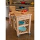 preview thumbnail 1 of 1, Chris & Chris 24x24-inch Natural Finish Pro Chef Kitchen Work Station