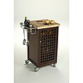 Chris & Chris 20x20-inch Espresso Finish Pantry Chef Kitchen Work Station