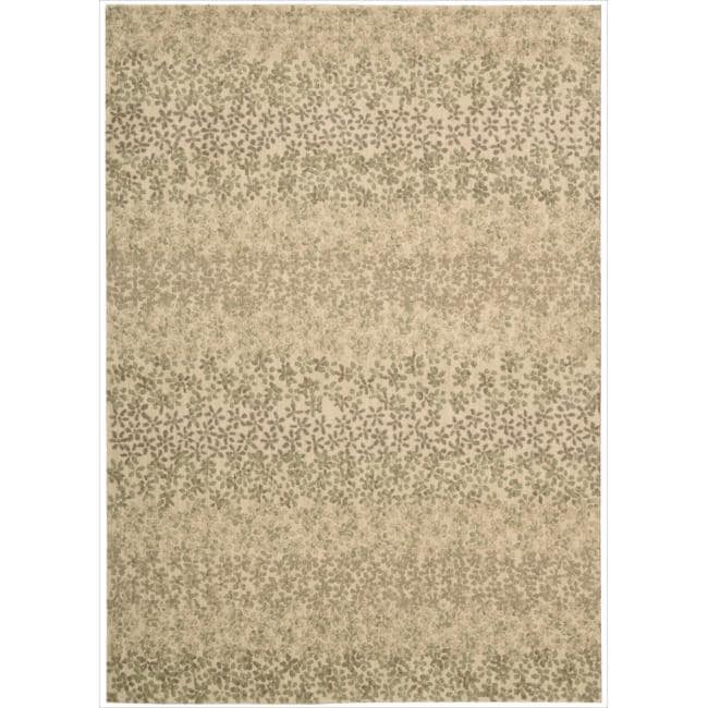 Nourison Calvin Klein Home Metropolitan Beige Floral Rug (23 X 39)