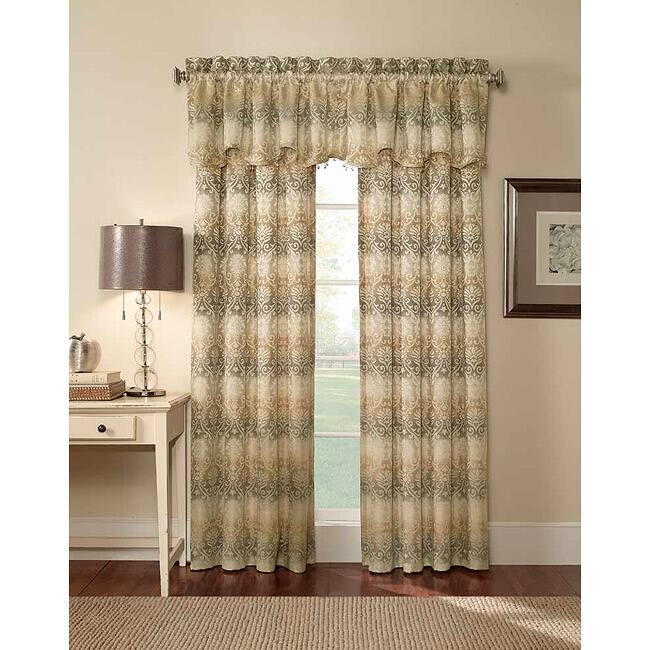 Elise Damask Jacquard 63-Inch Curtain Panel Pair - 50 x 63