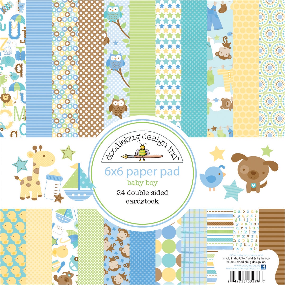 Doodlebug Snips and Snails Paper Pad