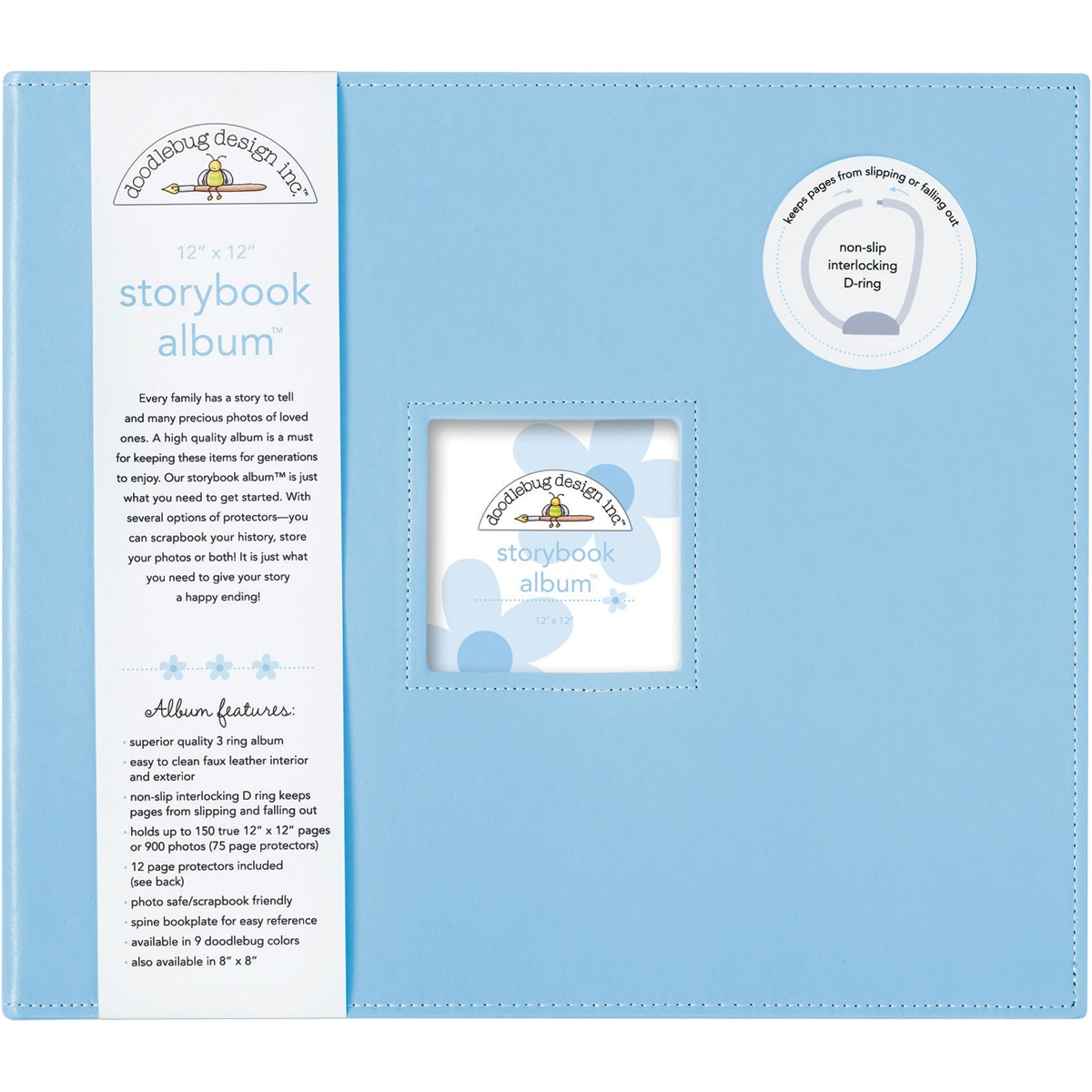 Doodlebug Bubble Blue Paperboard Storybook Album