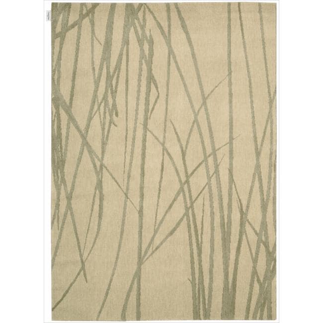 Nourison Calvin Klein Home Woven Textures Beige Rug (19 X 29)